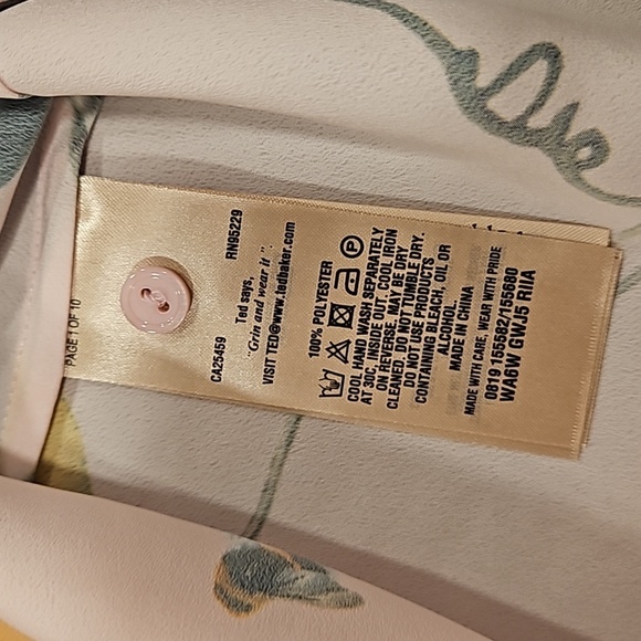 💕TED BAKER💕 Riia Citrus Bloom Cami Top ~ Abstract Floral Print Medium M NWT - Picture 15 of 15